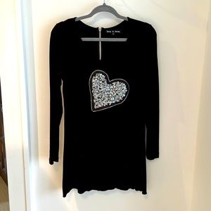 Rock ‘n karma black mini dress/Top Size M NEW